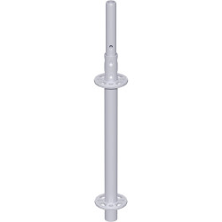 METRIQUE - Montant vertical de départ en acier avec raccord de tube embouti 0.66 m