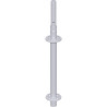 METRIQUE - Montant vertical de départ en acier avec raccord de tube embouti 0.66 m