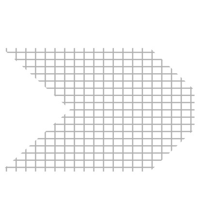 Flèche tissée en fibre de verre - 6 x 6