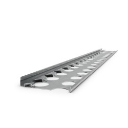Profilé d'arrêt d'enduit - 9 x 50 mm - 250 cm de long