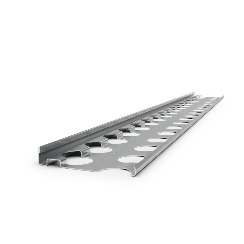 Profilé d'arrêt d'enduit - 9 x 50 mm - 250 cm de long