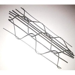 Profilés en fils soudés - type AP - 62 x 62 mm - 295 cm de long 