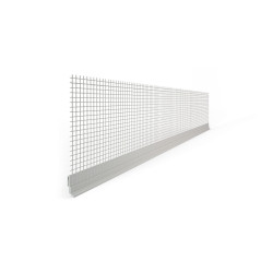 Profilé de repère d'épaisseur avec treillis à épingler - épaisseur d'enduit 3 mm 