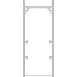 Alfix - Cadre en acier 2.00 x 0.73 m avec 4 boitiers à clavettes