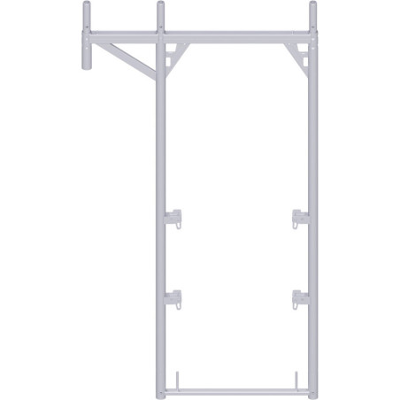 Alfix - Cadre d'approche de toit en acier 2.00 x 0.73 à 1.09 m