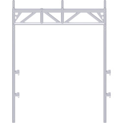 Alfix - Cadre passage piétons en acier 2.20 x 1.57 m en 3 parties