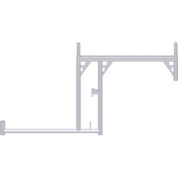 Alfix - Cadre console DS en acier 0.99 x 1.09 m