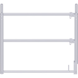 Alfix - Cadre d'extrémité en acier 1.00 x 1.09 m