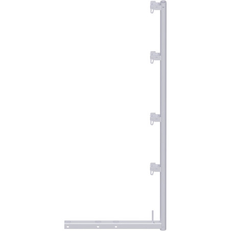 Alfix - Support filet de protection en acier 2.00 x 0.36/ 0.50/ 0.73 m