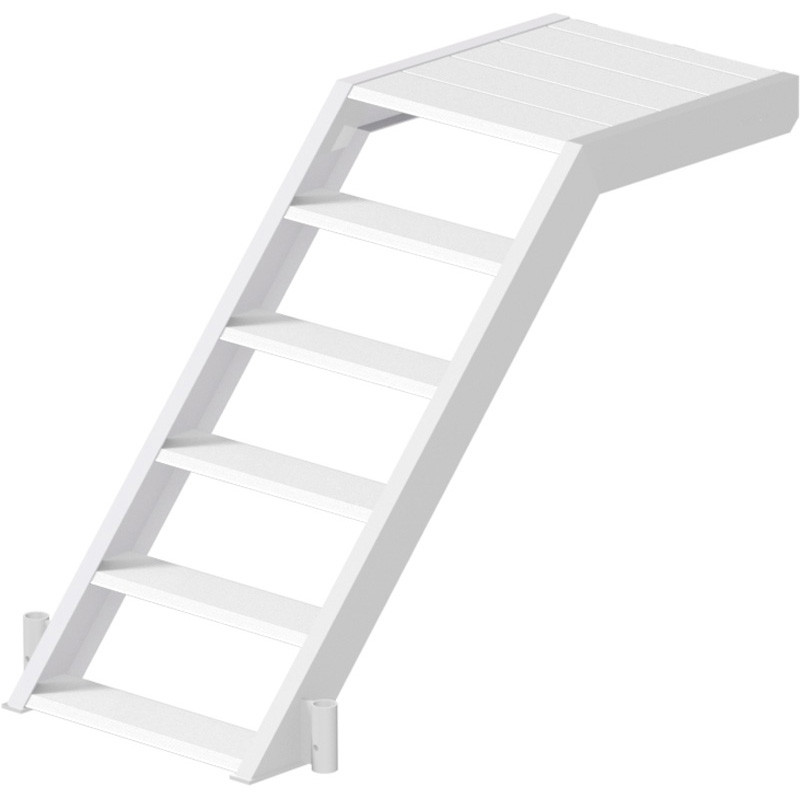 Alfix - Volée d'escalier de départ en aluminium 1.40 x 1.00 x 0.62 m