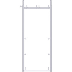 UNIFIX - Cadre en acier avec goujons basculeurs des deux côtés 2.00 x 0.74 m