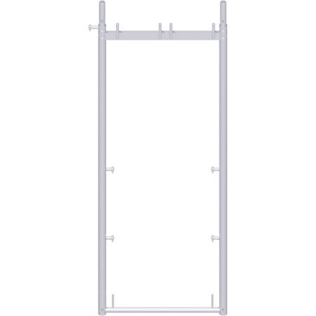 UNIFIX - Cadre en acier avec goujons basculeurs des deux côtés 2.00 x 0.74 m