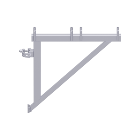 UNIFIX - Console 0.64 m avec demi-collier SW22 sans raccord de tube 