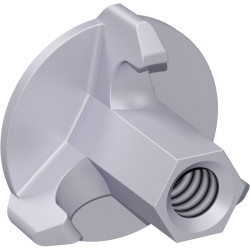 Ecrou à embase 8T 70 mm pour tige filetée ø 15 mm