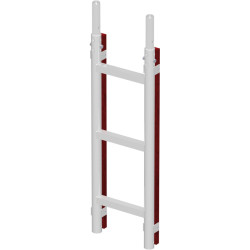 Echelle d'extension en aluminium 1.00 x 0.25 m