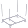 Palette tubulaire avec 4 tubes emboîtables 1.37 x 0.97 x 0.85 m