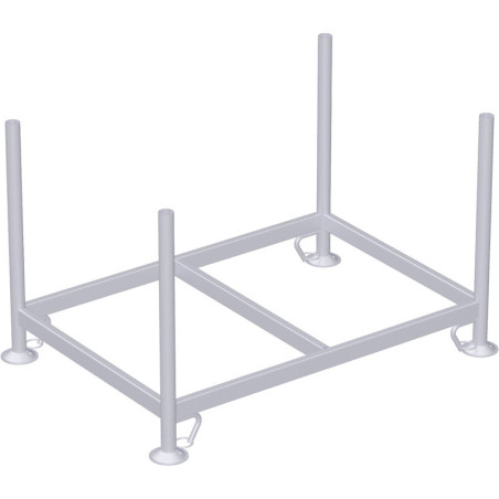 Palette tubulaire avec 4 tubes soudés 1.37 x 0.97 x 0.84 m