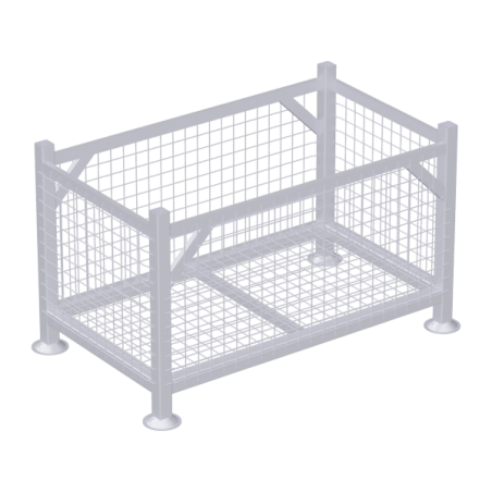 Palette grillagée 1,27 x 0,77 x 0,74 m