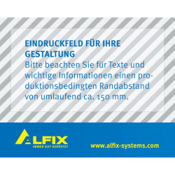 Bâche PVC ou Mesh - AVEC Logo Alfix - 2.40 x 2.05 m