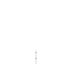 Montant vertical en acier avec raccord de tube moulé 1.50 m - MODUL