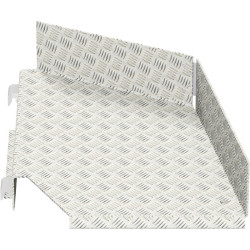 MULTI - Plancher-équerre en aluminium avec plinthe intégrée 0.73 x 0.60 m