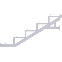 MULTI - Limon avec tête à clavette en acier - charge maxi 500 kg/m² (classe de charge 5) - 1.57 x 1.00 m