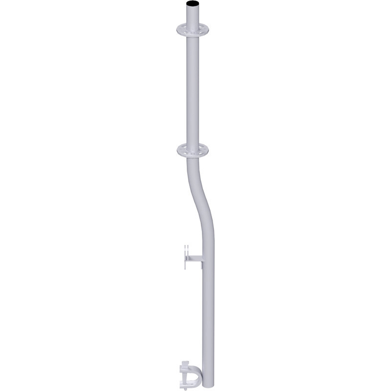 MULTI - Support garde-corps RE avec ergot de plinthe en acier 1.65 m