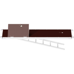 MULTI - Plancher alu/bois RE avec trappe décalée et échelle 3.07 x 0.60 m