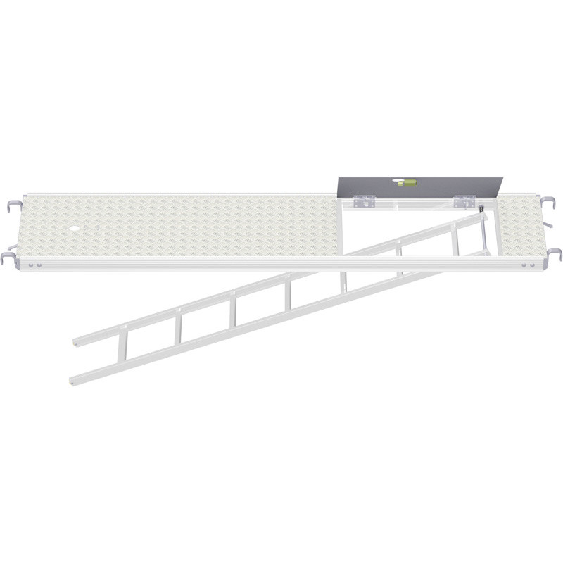 METRIQUE - Plancher tout alu RE avec trappe décalée et échelle 2.50 x 0.60 m