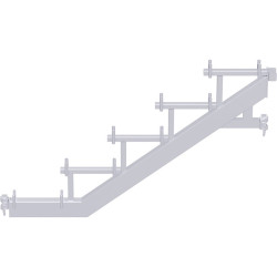 METRIQUE - Limon Modul avec tête à clavette - charge maxi 500 kg/m² (classe de charge 5) - 1.50 x 1.00 m