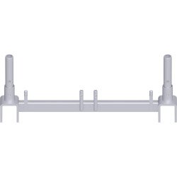 METRIQUE - Traverse poutre en treillis en acier système UNIFIX 0.74 m