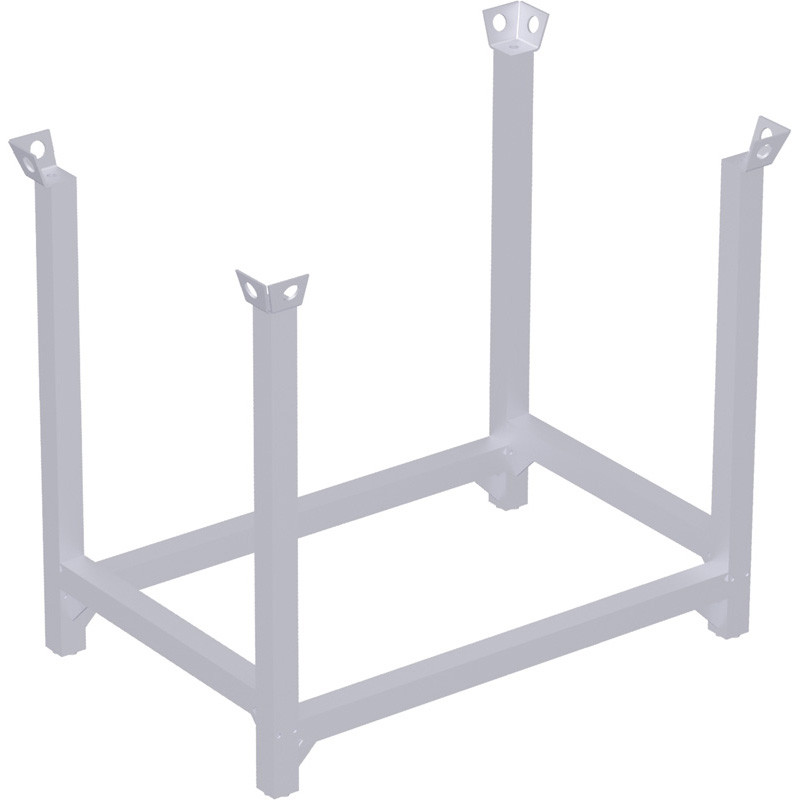 Panier grillagé de rangement 53 avec plancher en bois - 1.06 x 0.80 x 0.64 m