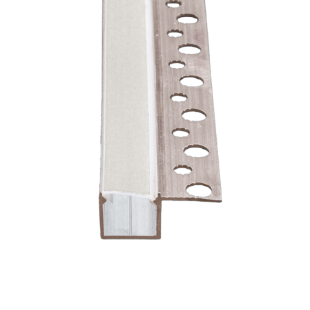 Profilé LED asymétrique en alu - 16 mm - pour plaque de plâtre de 12,5 mm 