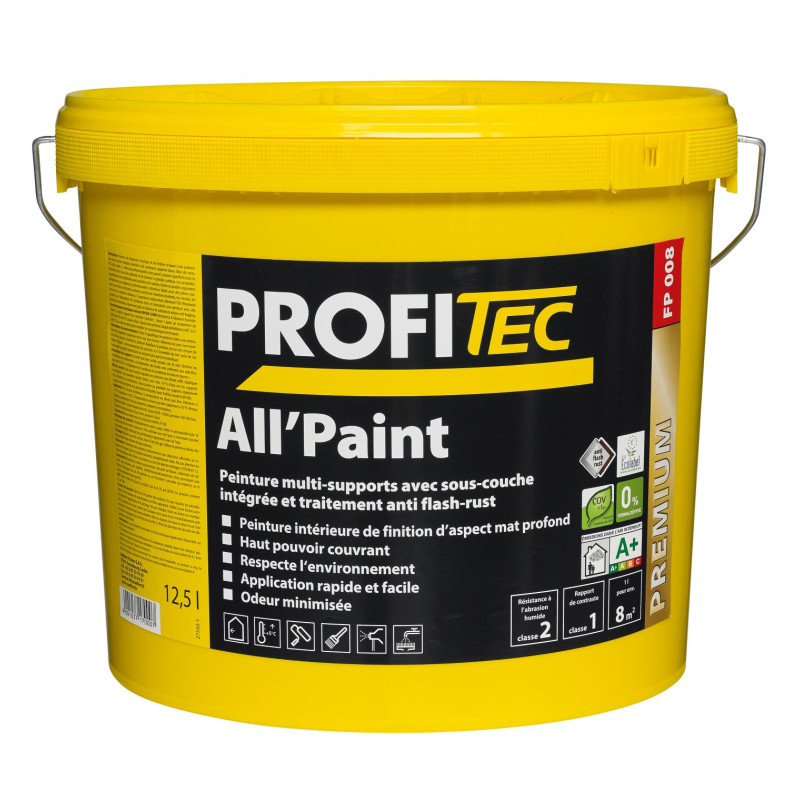 PROFITEC P010 All'Paint Satin blanc - 12,5 L