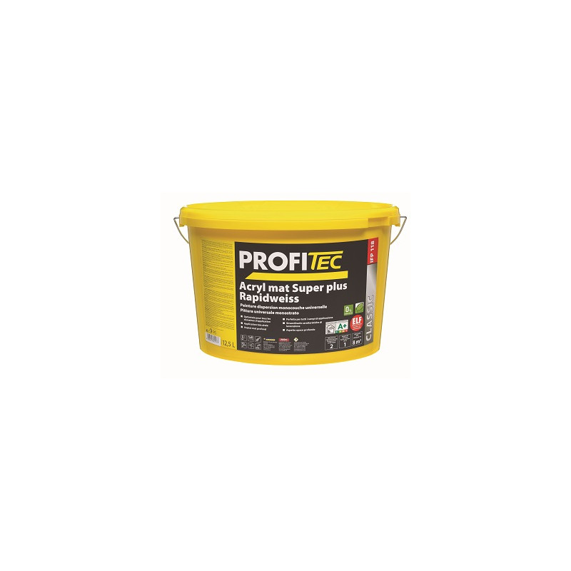 PROFITEC P118 Acryl Mat Super Plus blanc - 5 L