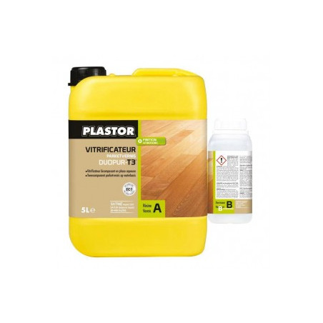 DuoPur-T 3 Vitrificateur Bi-Composant Incolore Brillant - 4,5 L