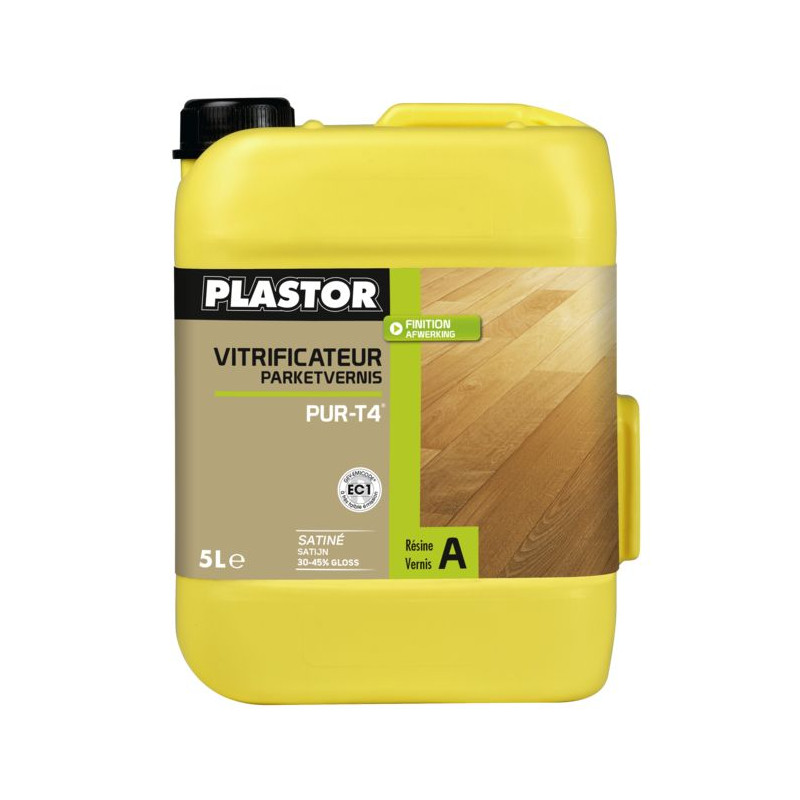 Pur-T 4 Vitrificateur Bi-Composant Incolore Haut Brillant - 4,5 L