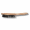 Brosse métallique 5 rangs manche bois