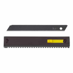 Lame de Cutter Carbone Noire Premium 18 mm - 10 pcs