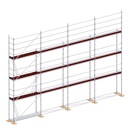 Lot d'échafaudage multidirectionnel ~ 100 m²