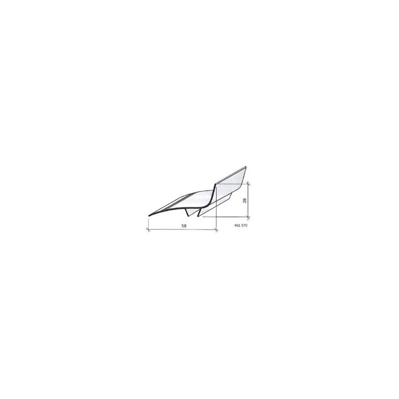 Couvre-joint aluminium - angle - 70 mm 