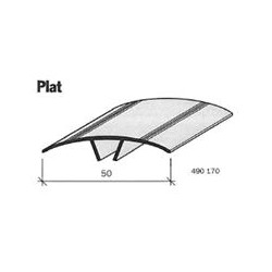 Couvre-joint pvc - plat - 50 mm 