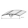 Couvre-joint pvc - plat - 70 mm 