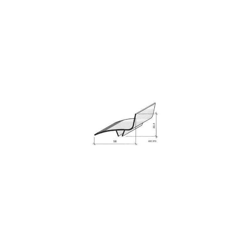 Couvre-joint pvc - angle - 70 mm 