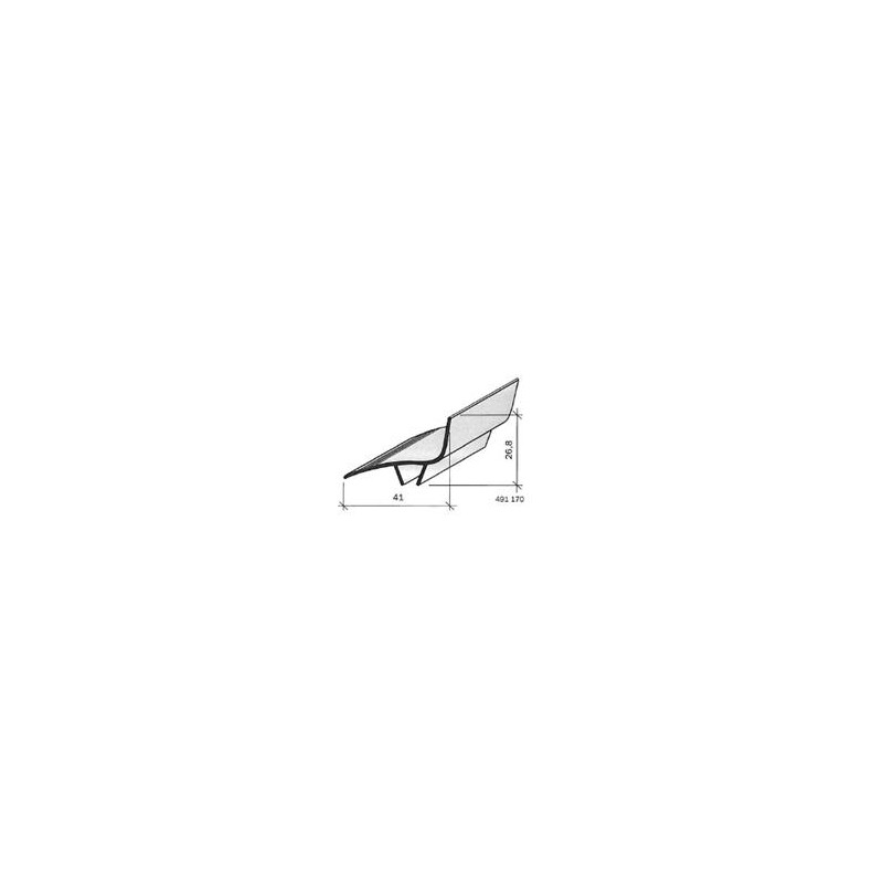 Couvre-joint pvc - angle - 50 mm 