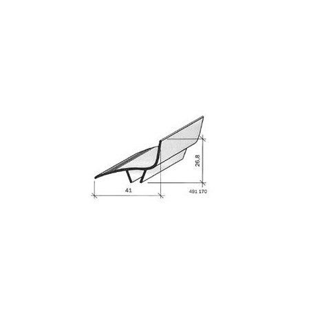 Couvre-joint pvc - angle - 50 mm 