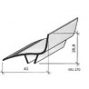 Couvre-joint pvc - angle - 50 mm 
