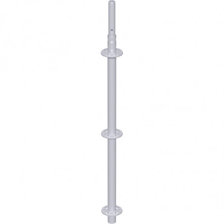 METRIQUE - Montant vertical de départ en acier avec raccord de tube embouti 1.16 m