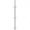 METRIQUE - Montant vertical de départ en acier avec raccord de tube embouti 1.16 m