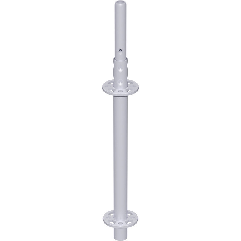 METRIQUE - Montant vertical de départ en acier avec raccord de tube embouti 0.66 m
